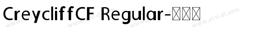 CreycliffCF Regular字体转换